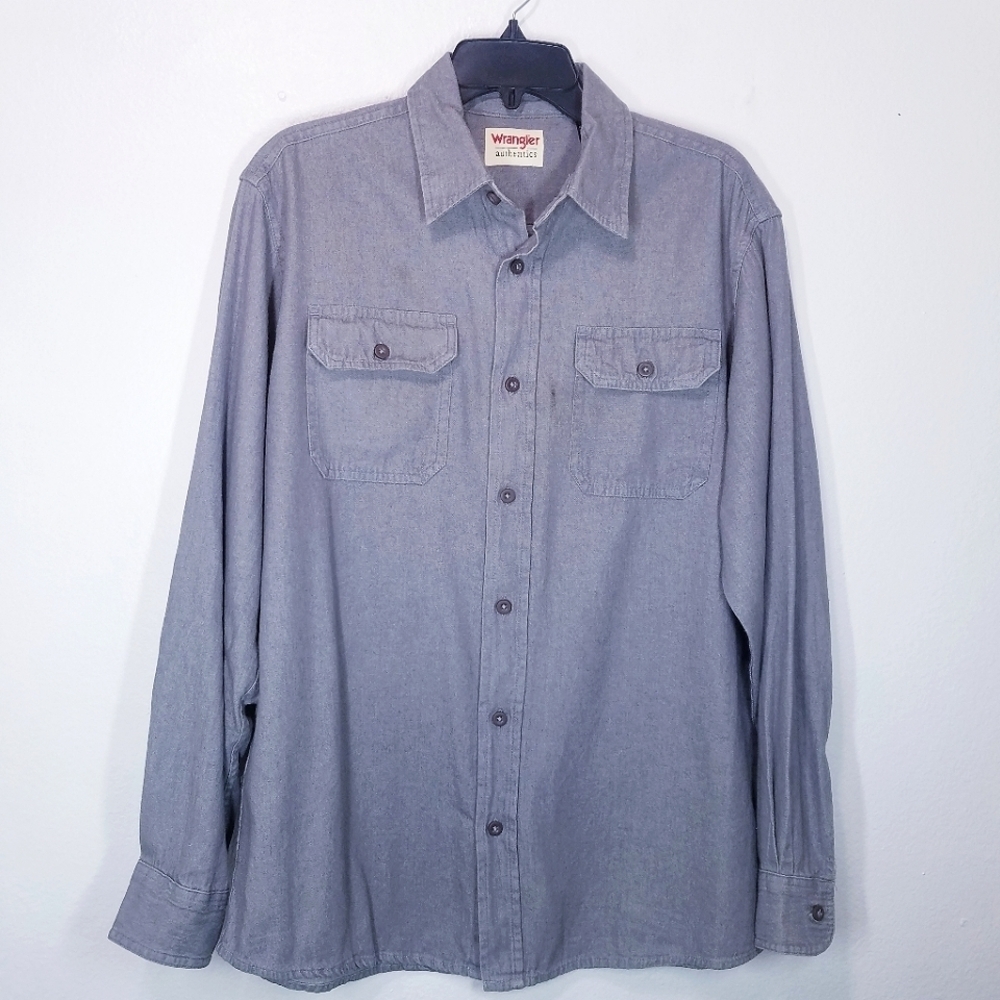 Wrangler | Mens Pocket Long Sleeve Buttondown Shirt M